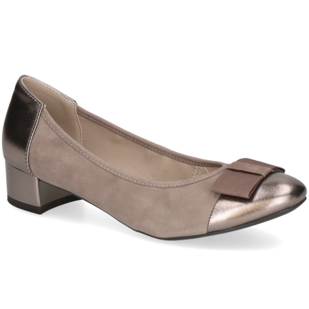Tmavo-béžové lodičky CAPRICE 9-22307-42