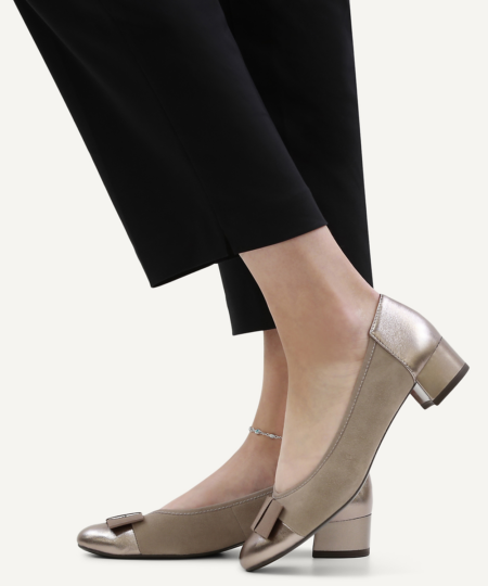 Tmavo-béžové lodičky CAPRICE 9-22307-42