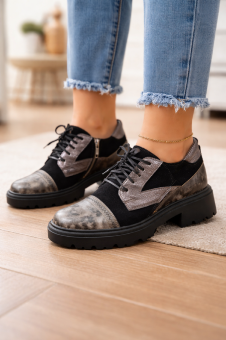 Čierne poltopánky MACIEJKA 06168-01