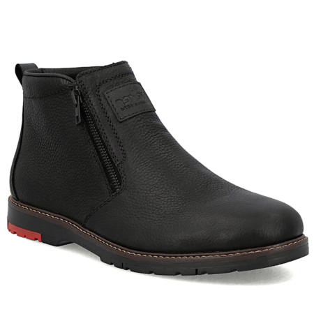 Čierne členkové topánky RIEKER 10553-00