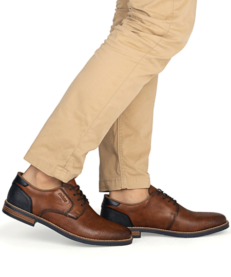 Pánske hnedé poltopánky RIEKER 13504-24