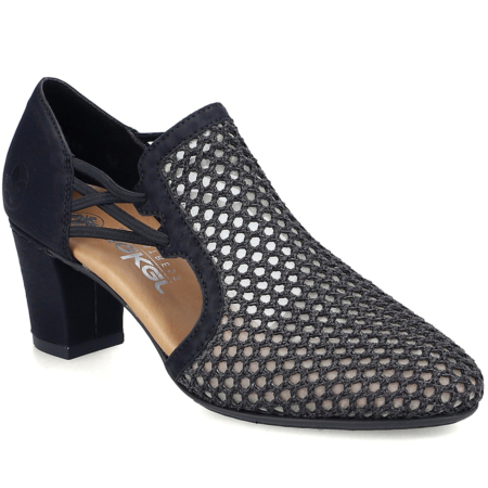 Čierne sandále RIEKER 41052-00