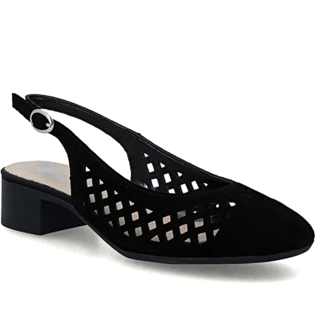 Čierne sandále RIEKER 43457-00