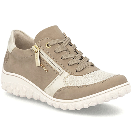 Béžové topánky RIEKER 59502-62