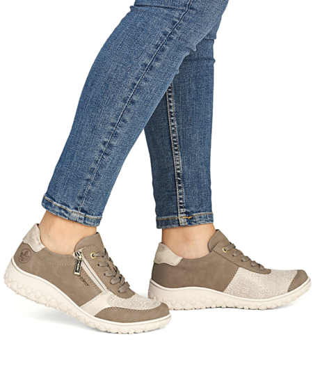 Béžové topánky RIEKER 59502-62