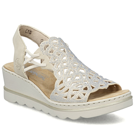 Béžové sandále RIEKER 67465-62