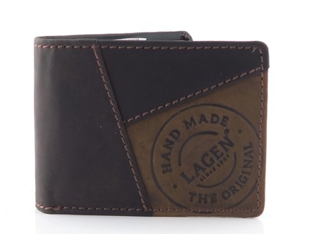 Tmavo-hnedá pánska peňaženka LAGEN
