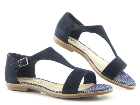 Pohodlné letné modré sandálky S.OLIVER 5-28116-22
