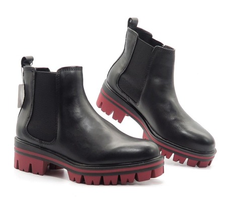 Členkové topánky čierne TAMARIS 1-25404-25