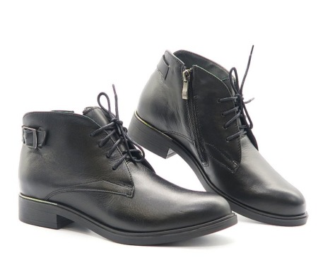 Členkové topánky čierne POLLONUS 5-0745
