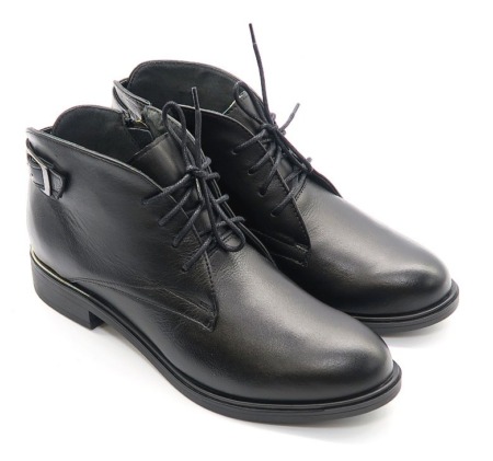 Členkové topánky čierne POLLONUS 5-0745