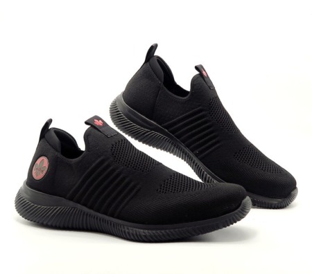 Sneakersy čierne RIEKER B7465-00