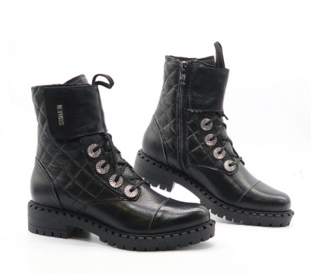Členkové topánky čierne SIMEN 4364A