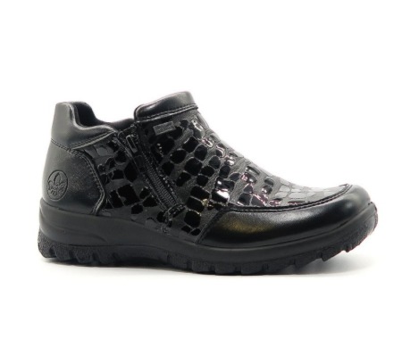 Členkové topánky čierne RIEKER L7182-00