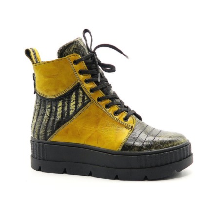 Členkové topánky žlté SIMEN 4227A