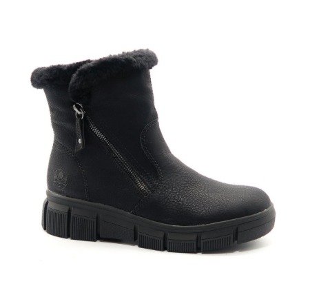 Členkové topánky čierne RIEKER X3461-00