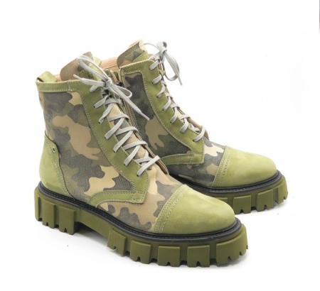 Členkové topánky zelené SIMEN 5058A