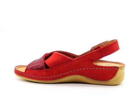 Sandále červené POLLONUS 5-1033