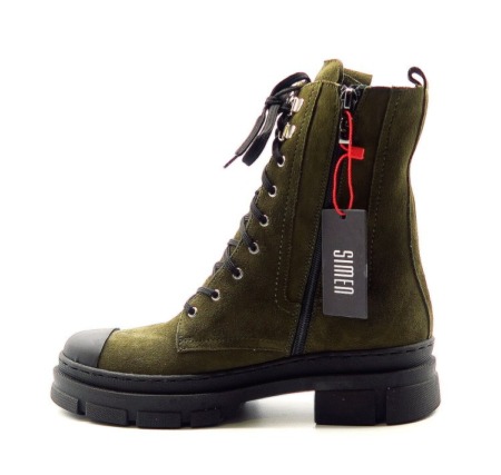 Členkové topánky zelené SIMEN 5635A