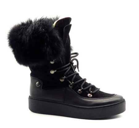 Členkové topánky čierne KASIANA 5-0464