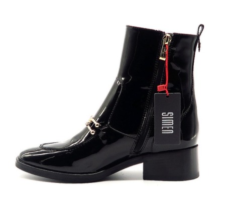 Členkové topánky čierne SIMEN 5575A