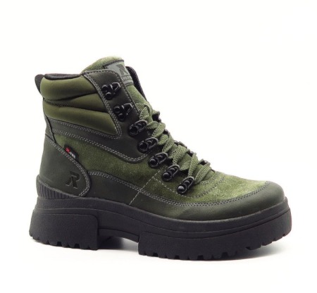 Zelené členkové topánky RIEKER W0370-54