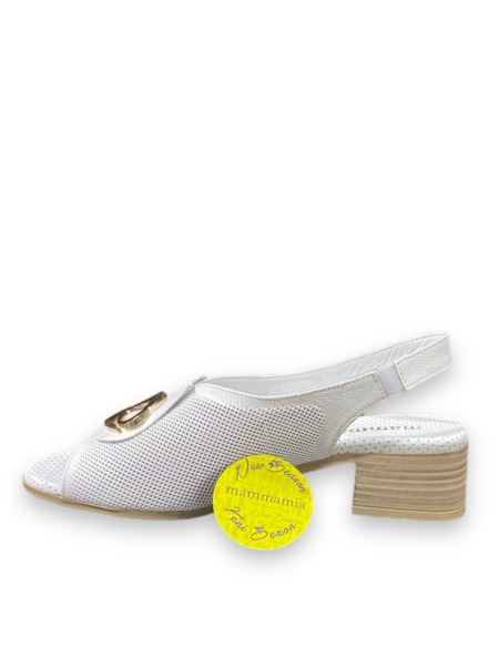 Biele sandále MAMMAMIA 1015