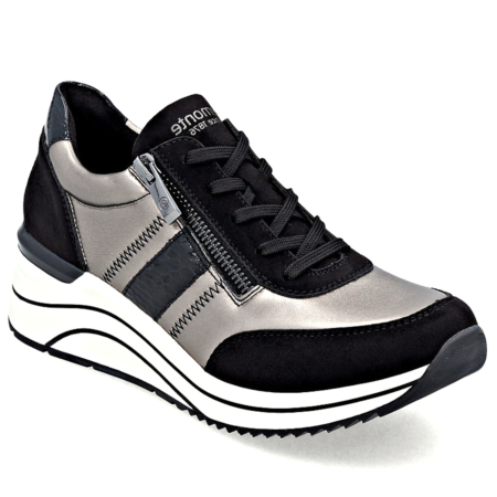Čierne metalické sneakersy REMONTE D0T09-90