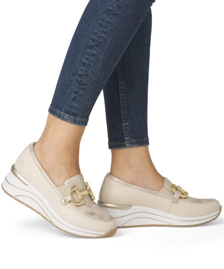 Béžové mokasíny REMONTE D0T12-60