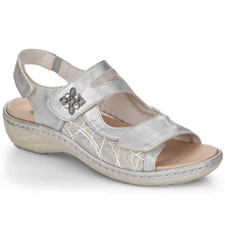 Strieborné sandále REMONTE D7647-40