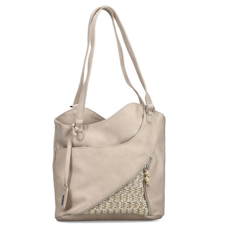 Béžová kabelka-ruksak RIEKER H1025-60