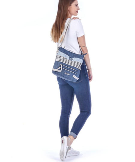 Modrá kabelka RIEKER H1346-16