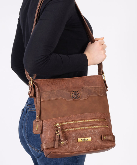 Hnedá crossbody kabelka RIEKER H1346-22