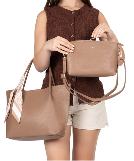 Hnedá kabelka 2v1 RIEKER H1399-24