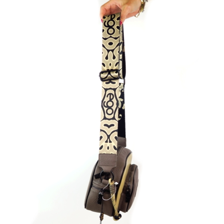 Tmavo-béžová crossbody kabelka EGO 12002