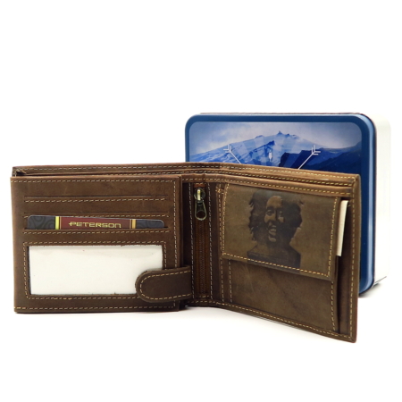 Hnedá peňaženka PETERSON 304BOB