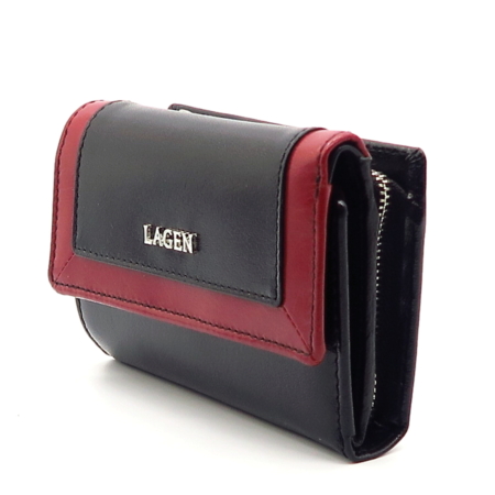 Čierna kožená peňaženka LAGEN BLC/4390