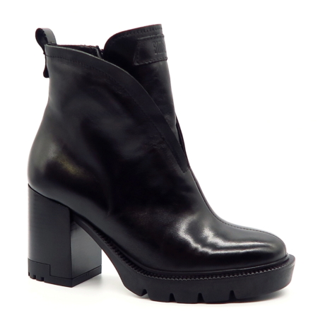 Čierne členkové topánky SIMEN 8071A