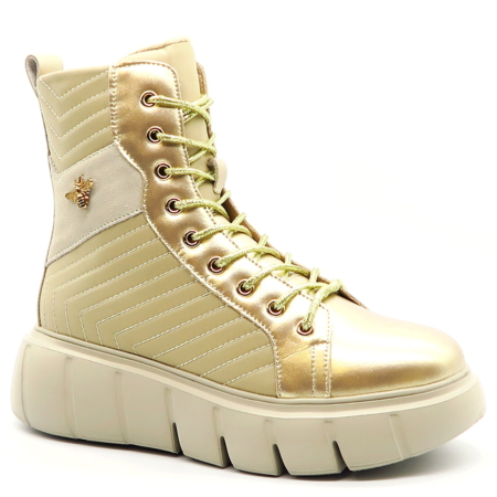 Zlaté členkové topánky CAMBELL 25-19348
