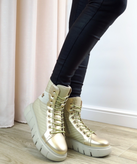 Zlaté členkové topánky CAMBELL 25-19348