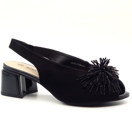 Čierne sandále GOODIN FL1172