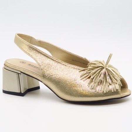 Zlaté sandále GOODIN FL1172