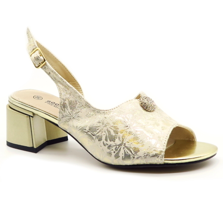 Zlaté sandále GOODIN FL1166A