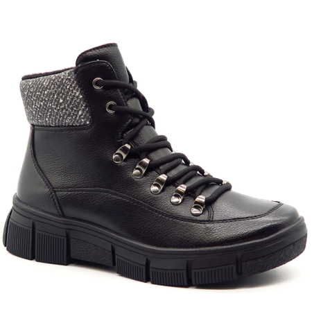 Čierne členkové topánky CAMBELL 25-19346
