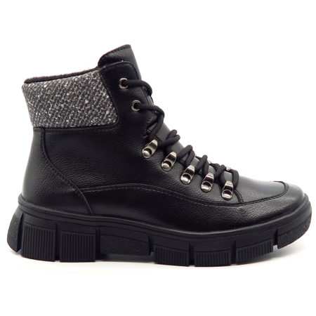 Čierne členkové topánky CAMBELL 25-19346