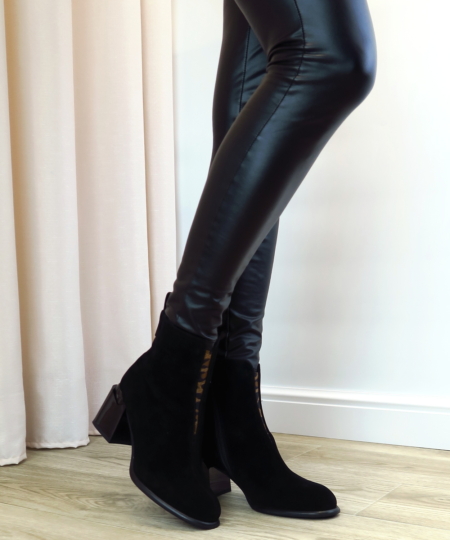 Čierne členkové topánky CAMBELL 25-98316