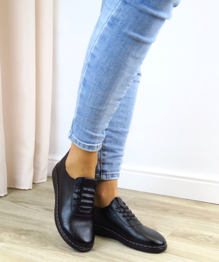 Čierne poltopánky UNISOFT 5933