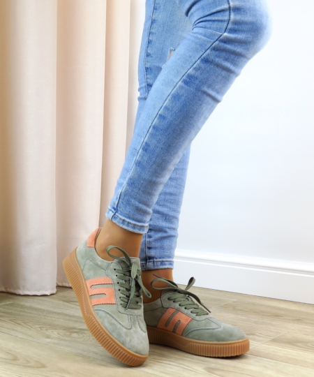 Zelené štýlové tenisky 9983