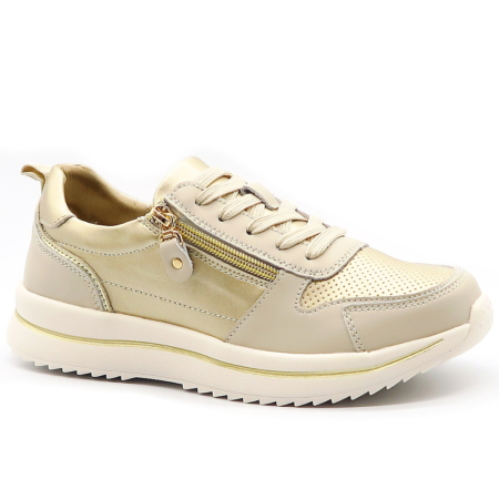 Béžovo-zlaté tenisky EVENTO 9784