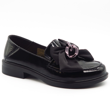 Čierne mokasíny PASS X4X450040B